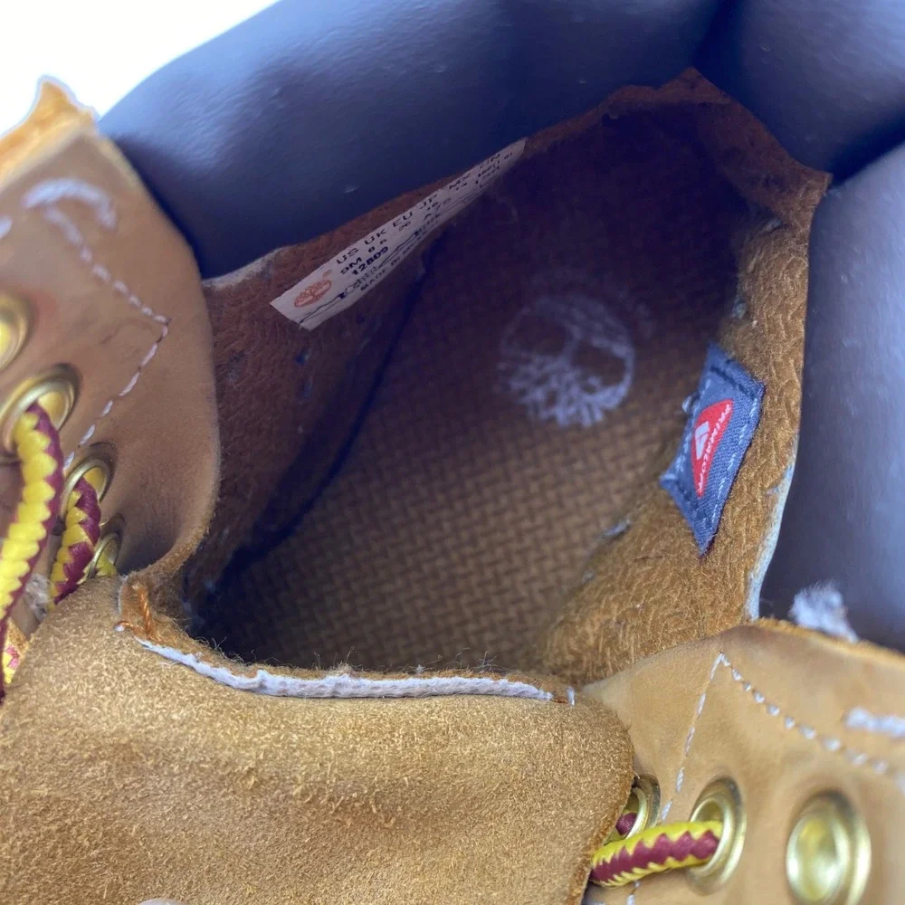 Timberland Boys 6 Inch Waterproof Boots Wheat Nubuck Classic Toddler Size 9M